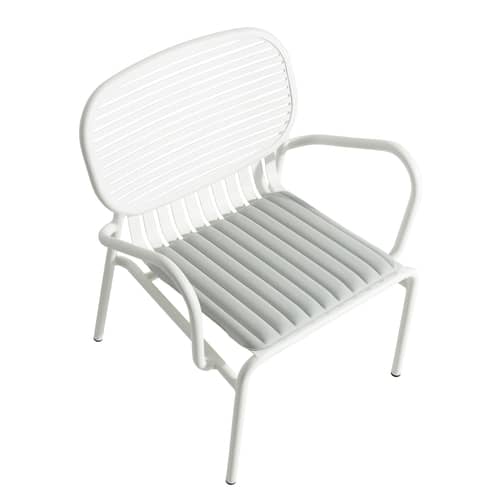 Accessoire  tissu gris / Coussin assise Week-End - Large / 48 x 42 cm / Seconde vie - Petite Friture - Gris Perle - Polyester