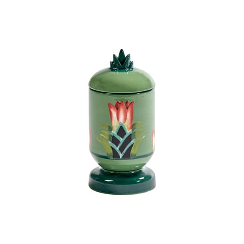 Boîte Flamboyance céramique vert / Small - Ø 8  x H 17 cm - Serax - Ø 8  x H 17 cm - Grès