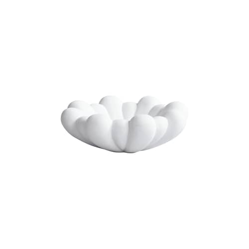 Bloom Medium Bowl ceramic white / Ø 28.5 x H 10.5 cm - 101 COPENHAGEN - White - Ceramic, Fibre-reinforced concrete