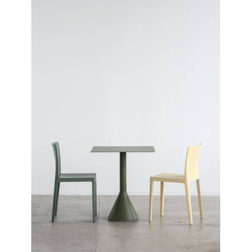 Chaise Elementaire plastique blanc / Bouroullec, 2018 - Hay - Blanc crème - Fibre de verre, Polypropylène