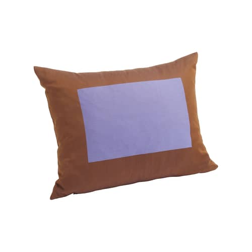 Coussin Ram tissu violet / 48 x 60 cm - Hay - Violet -  Plumes, Coton biologique, Polyester