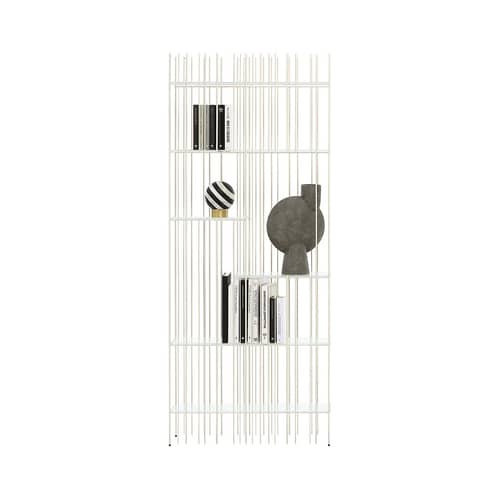 Libreria Metrica A metallo beige / 78 x H 190 cm - Solo struttura (i ripiani sono venduti separatamente) - Mogg - Beige - Acciaio
