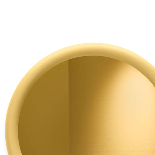 Miroir mural Mirage jaune Halo / Verre coloré - Ø 60 cm - Fatboy - Jaune doux - Polyuréthane, Verre coloré