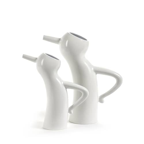 Monsieur Cruchot Carafe ceramic white / Arrosoir - 0,5 L - Taille S - Serax - Blanc - Ceramic