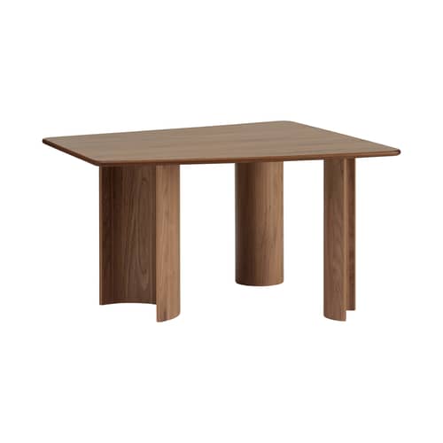 rechteckiger Tisch Re-Norm holz braun / 130 x 120 cm - Muuto - Nussbaum - Nussbaumfurnier