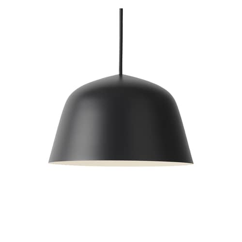 Suspension Ambit métal noir / Ø 25 cm - Muuto - Noir - Aluminium