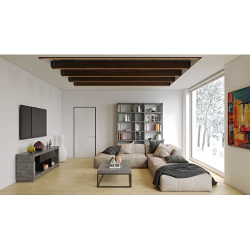 Table basse Adelaïde / 120 x 75 cm x H 38 cm - Mélaminé effet béton - POP UP HOME - 120 x 75 cm / Effet béton gris - Mélamine, Métal laqué, Panneau de fibres à haute densité