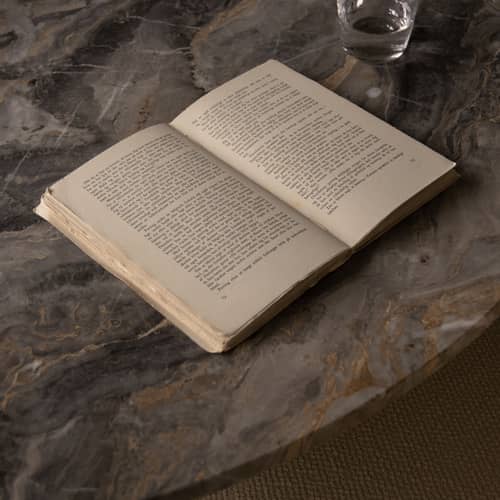  Accessory marble grey / Tray for Androgyne Coffee table Ø 63 cm - Audo Copenhagen - Tray / Marble Galaxy - Galaxy marble