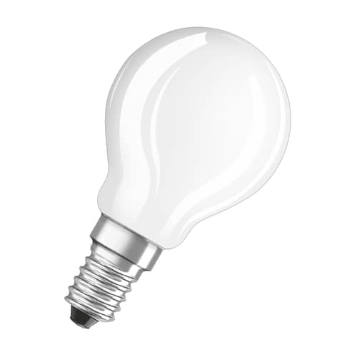 Ampoule LED E14 Mini Globe P45 Frosted / 2,5W (= 25W) - Blanc chaud - Osram - Dépoli - Verre