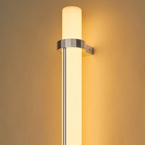 Applique d\'extérieur In Fine LED verre / L 105 cm - DCW éditions - Argent - Aluminium, Verre