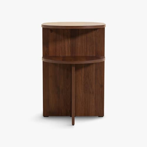 Beistelltisch Kyoto holz braun / H 54,5 cm - NV GALLERY - Nussbaum-Optik - Melamin