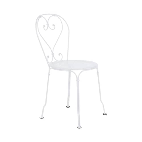 Chaise empilable 1900 métal blanc - Fermob - Blanc coton - Acier