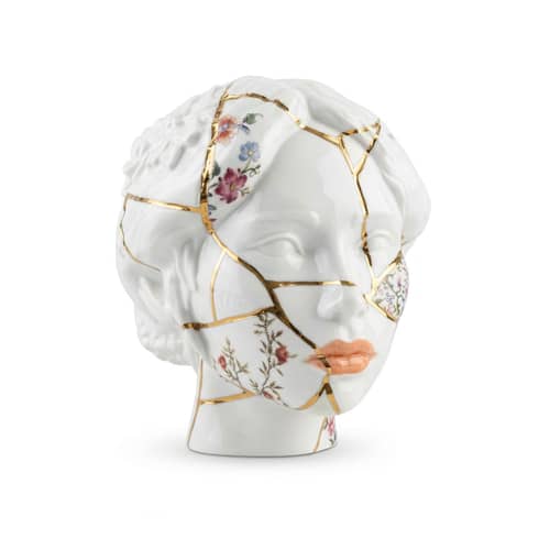 Décoration Kintsugi Heads - SHE céramique blanc - Seletti - Femme - Porcelaine