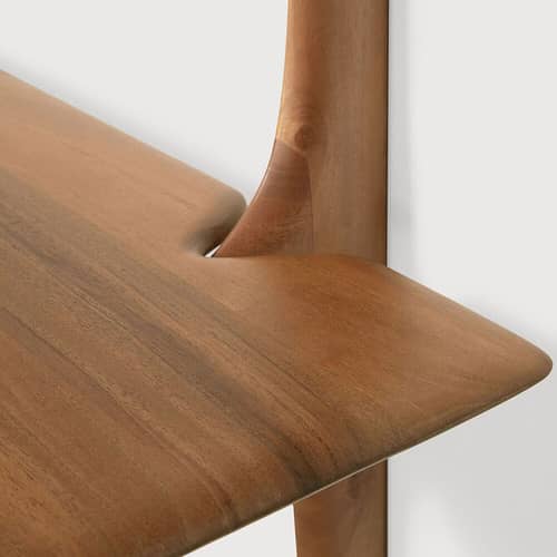 Etagère PI / 2 étagères - Acajou massif / L 100 x H 91 cm - Ethnicraft - Acajou - Acajou massif