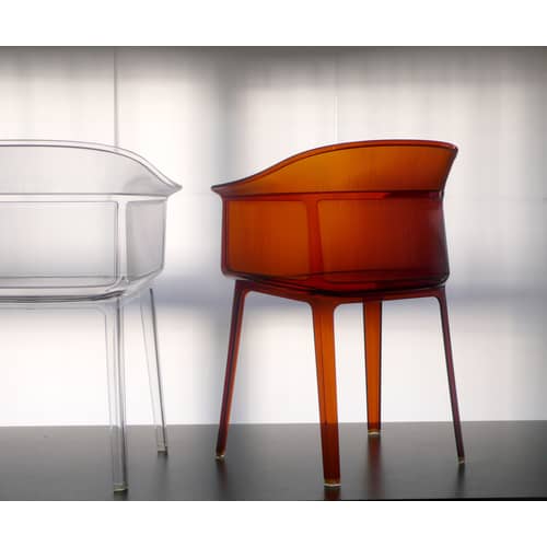 Fauteuil empilable Papyrus / Bouroullec, 2008 - Kartell - Fumé marron - Polycarbonate