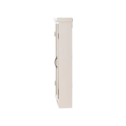 Hazem Wall storage wood white / Compartmentalized display case - W 50 x D 14 x H 80 cm - Bloomingville - Antique white - Fir-tree, Soak glass
