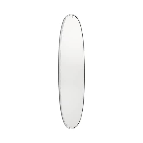 Spiegel leuchtend La Plus Belle silber metall LED / By Starck - H 205 cm - Flos - Aluminium poliert - Aluminiumlegierung, Sekurit-Glas, Silikon