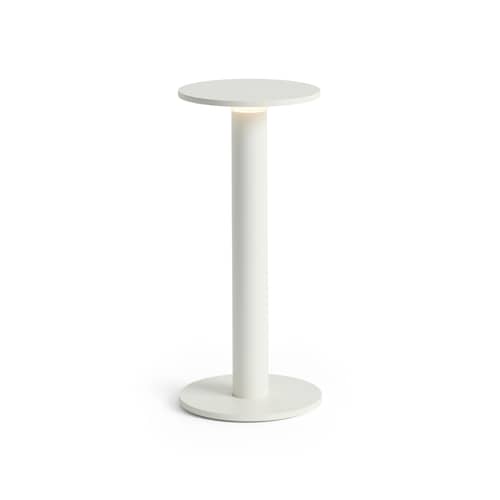 Lampe extérieur sans fil rechargeable Host Small / LED - H 22 cm / Fixation magnétique - Hay - Blanc crème - Acier thermolaqué, Aimant, Aluminium thermolaqué