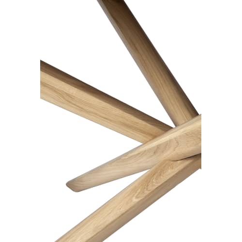 Mikado Round table natural wood / Solid oak - Ø 150 cm - Ethnicraft - Oak - Solid oak
