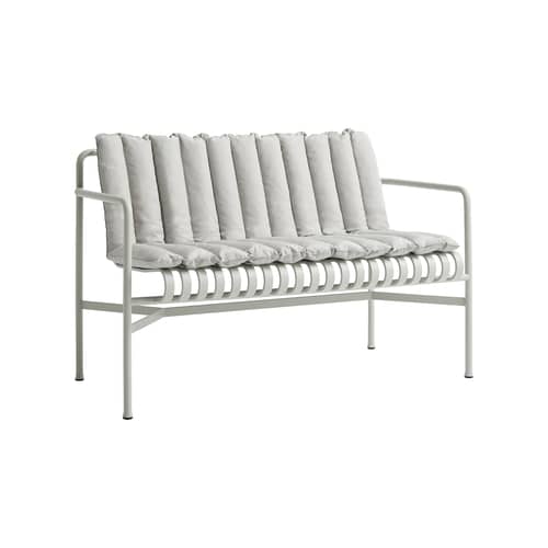 Accessorio  tessuto grigio / Per Panca con schienale Palissade Dining L 128 cm - Hay - Grigio chiaro - Schiuma di poliuretano, Tessuto Olefina