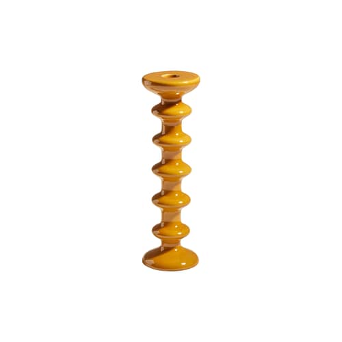 Bougeoir Slave céramique jaune / H 30 cm - Maison Sarah Lavoine - Fauve - Céramique