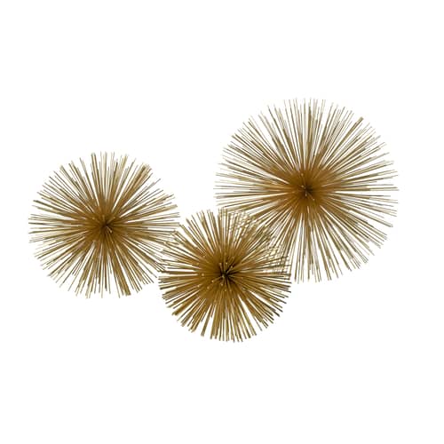 Décoration Prickle brass Large or métal / Ø 26 cm - POLSPOTTEN - Ø 26 cm / Laiton - Métal teinté