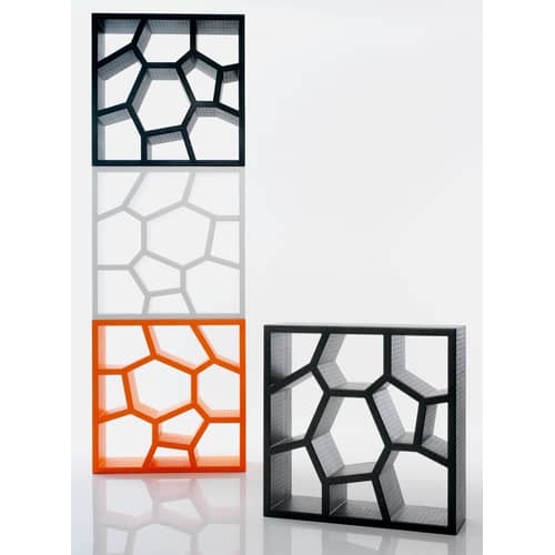 Bibliothèque Opus Incertum plastique blanc - Casamania - Blanc - Polypropylène expansé