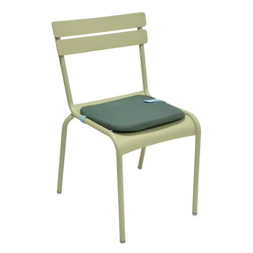 Galette de chaise Color Mix / 41 x 38 cm - Fermob - Vert Menthe - Mousse, Tissu acrylique