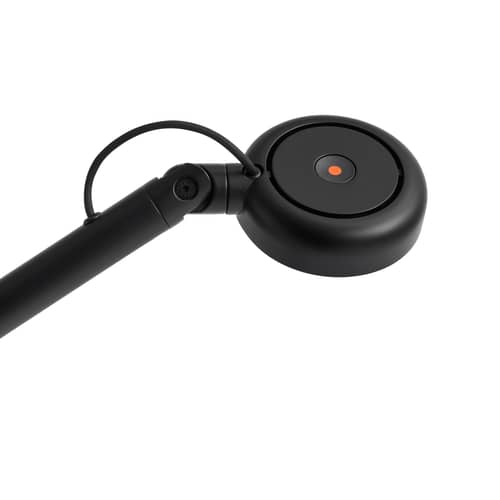 Lampe de bureau Fifty-Fifty LED métal noir / Orientable - Hay - Noir - Aluminium thermolaqué