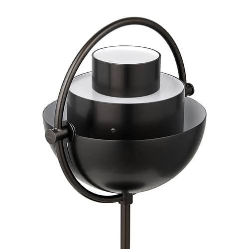 Lampe extérieur sans fil rechargeable Multi-Lite / Louis Weisdorf, 1972 - Gubi - Noir / Base noire - Laiton