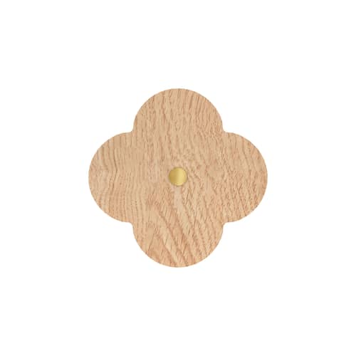 Patère Andrée bois naturel Small / Ø 7 cm - Hartô - Naturel - Frêne massif