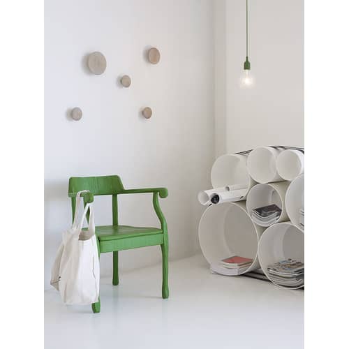 Patère The Dots Wood Small / Bois - Ø 9 cm - Muuto - Chêne naturel - Chêne