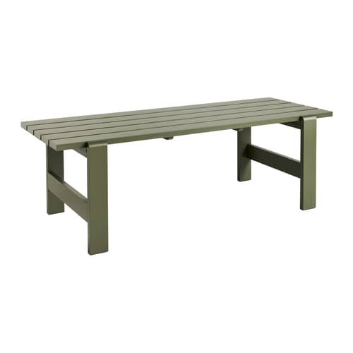 Weekday Rectangular table wood green / 230 x 83 cm - Wood - Hay - Olive green - FSC-certified solid pine