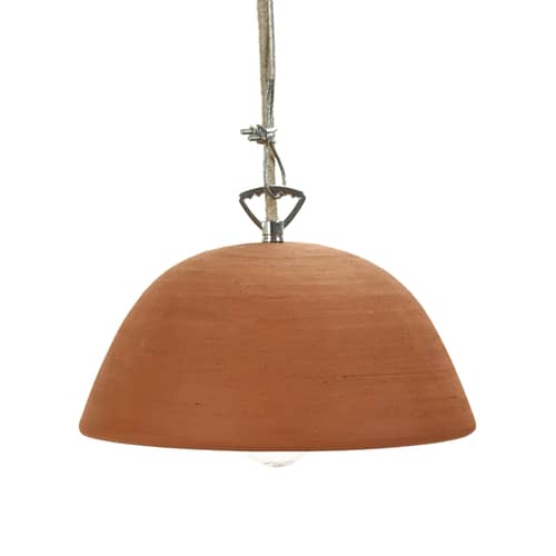 Suspension Terra céramique orange marron / Terre cuite - Ø 22 x H 13 cm - Serax - Terracotta - Terre cuite
