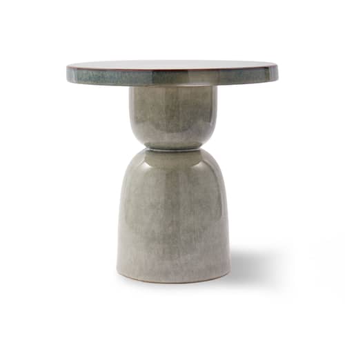 Table d\'appoint Pawn / Ø 40 x H 40 cm - Pols Potten - Gris - Céramique émaillée