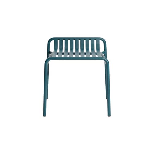 Tabouret empilable Week-end métal bleu / Aluminium - Petite Friture - Bleu Océan - Aluminium