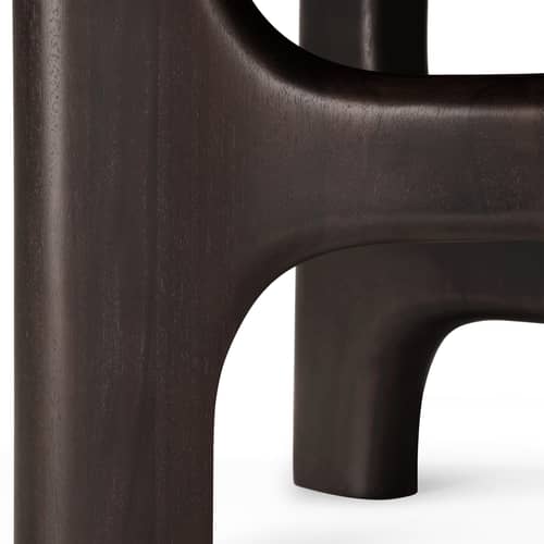 Tavolino Flow legno marrone / 150 x 60 cm - Ethnicraft - Mogano rosa bruno - Mogano tinto