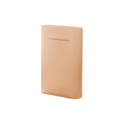 Vase Ridge verre orange / L 31 x H 48,5 cm - Muuto - Orange clair dépoli - Verre dépoli soufflé bouche