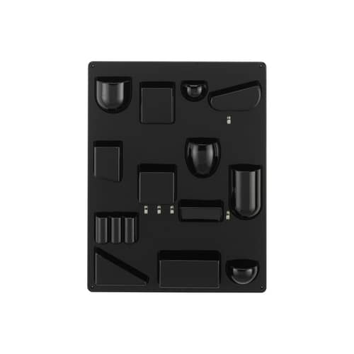 Wandablage Uten.Silo II RE plastikmaterial schwarz / Recycelt - Dorothee Becker (1970) - 52 x 68 cm - Vitra - Schwarz - Recyceltes ABS