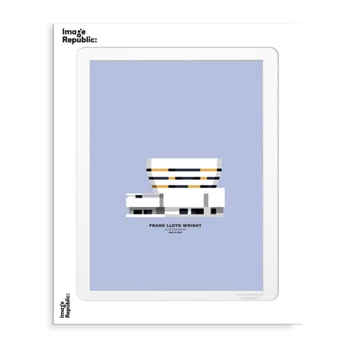 Affiche Le Duo - Archi Guggenheim Musée papier multicolore / 40 x 50 cm / Seconde vie - Image Republic - Guggenheim Musée - Papier mat