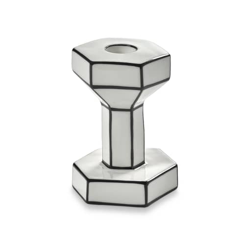 Bougeoir Carte Blanche céramique blanc / Small - H 11.5 cm - Serax - H 11.5 cm - Porcelaine