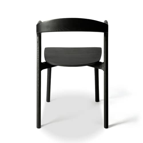 Chaise Bok Indoor bois noir / Chêne massif - Ethnicraft - Noir - Chêne massif
