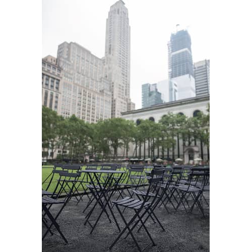 Chaise pliante Bistro métal gris - Fermob - Gris argile - Acier laqué