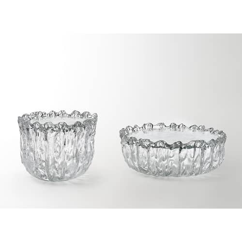 Fountain Coffee table glass transparent / Ø 45 x H 33 cm - Glas Italia - Ø 45 x H 33 cm / Transparent - Murano glass