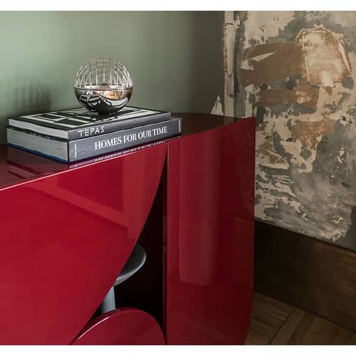 Console Shape / L 148 x H 90 cm - Mogg - Bordeaux (finition laquée) - MDF laqué