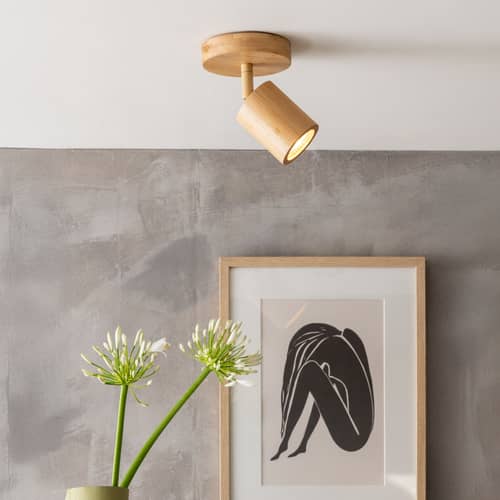 Plafonnier Java / Spot orientable - GOOD&MOJO - Naturel - Bambou