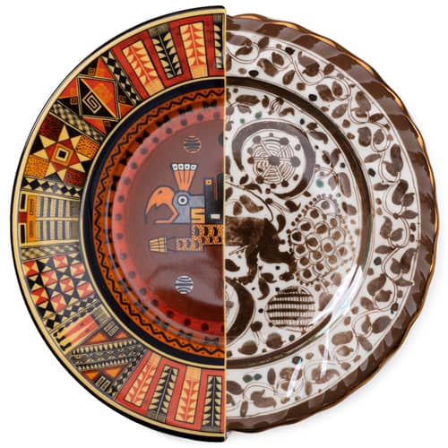 Hybrid Mitla Plate ceramic multicoloured / Ø 27.5 cm - Seletti - Mitla - China