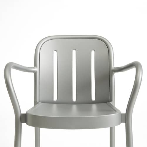 Poltrona impilabile Deville metallo grigio - Hay - Grigio argento - 