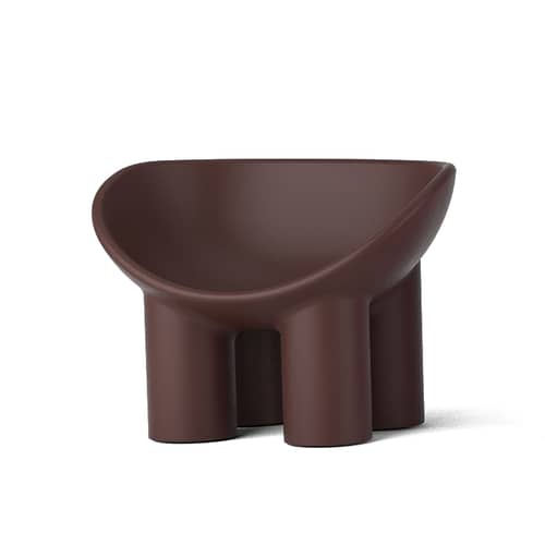 Sessel Roly Poly plastikmaterial braun / Polyethylen - Driade - Marron Peat - Polyäthylen