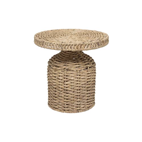 Table d\'appoint Camo   / Ø 47 x H 47 cm - Bloomingville - Naturel - Jacinthe d\'eau